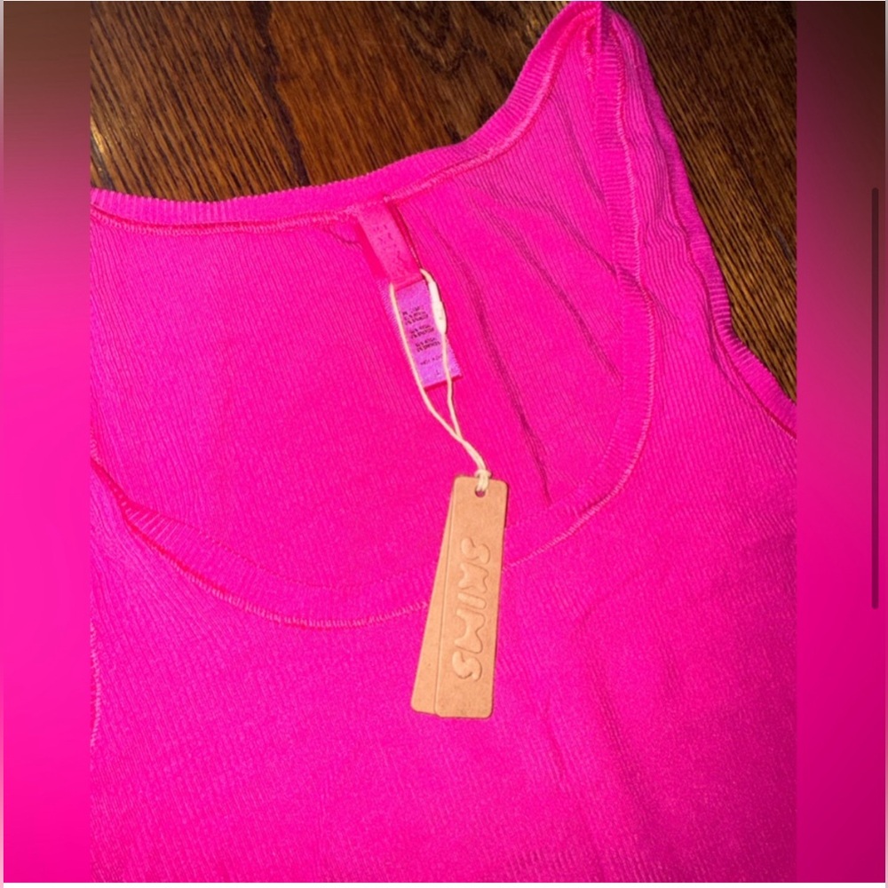 NWT ๐ SKIMS soft lounge mini dress hot pink ๐ - Picture 3 of 4